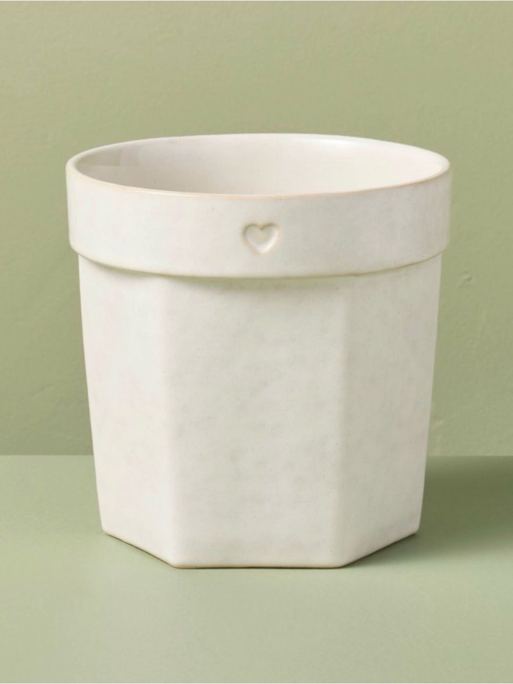 6" Ceramic Planter Pot with Heart Sour Cream
- Hearth & Hand™ with Magnolia